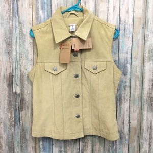LEVI STRAUSS & Co. Button Up Suede Leather Vest